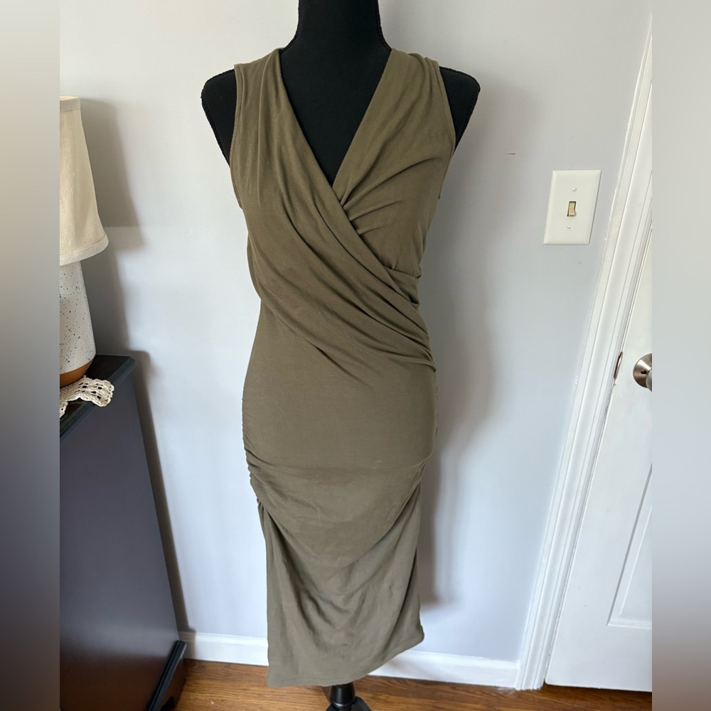 Michael Stars Olive Green Sleeveless Dress